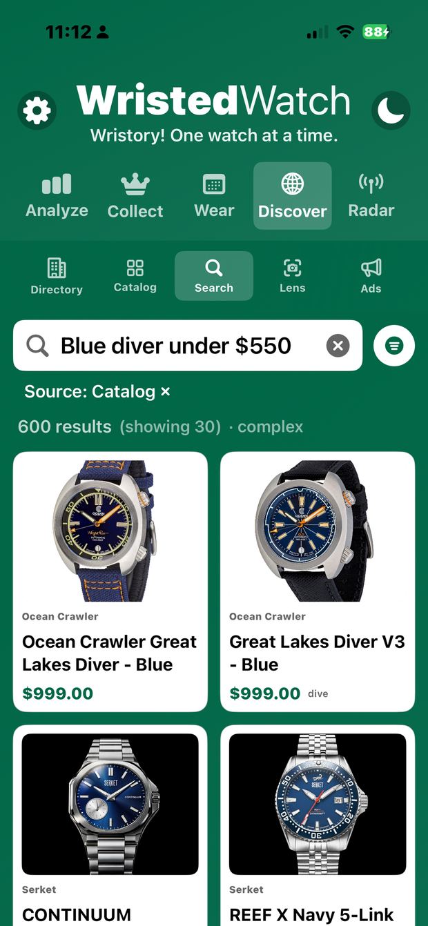 WristedWatch screenshot