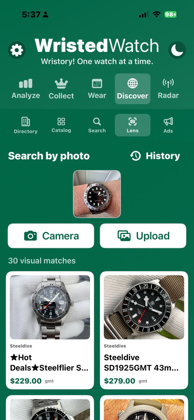 WristedWatch screenshot